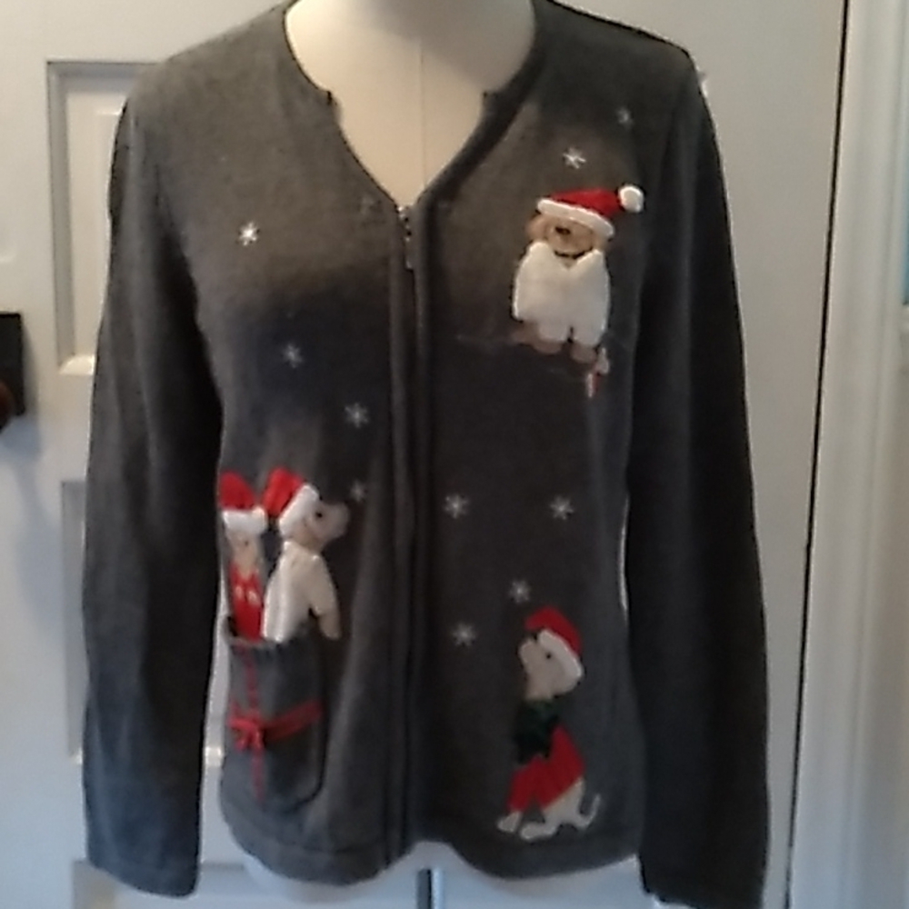 Crazy Horse ugly Christmas sweater cardigan small dog puppy 🐕
